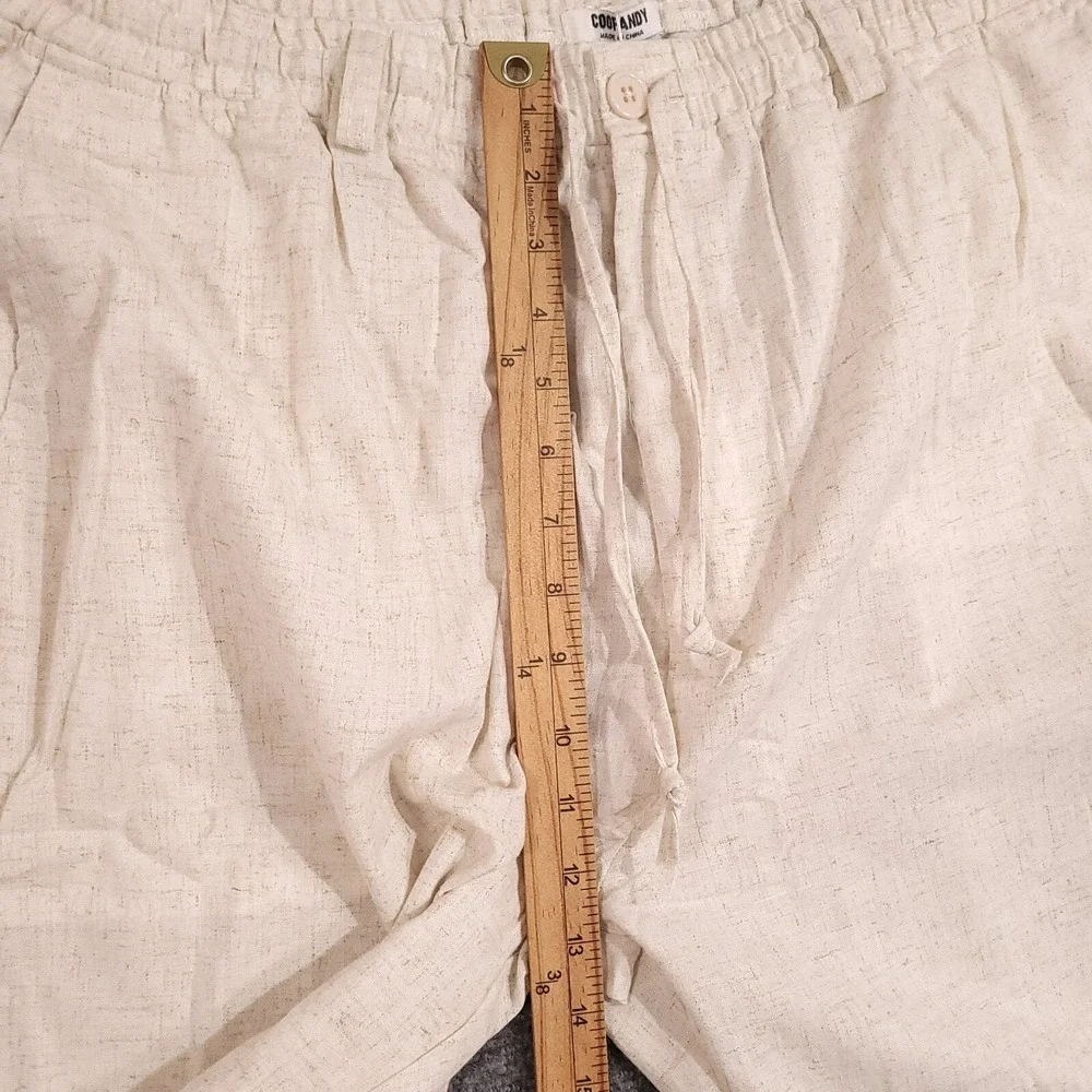 Men's Casual Drawstring Linen Blend Pants